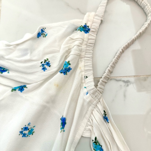 Sky to Moon Mini Dress Floral Bridal Engagement Fairycore Honeymoon Size Small - Picture 7 of 11